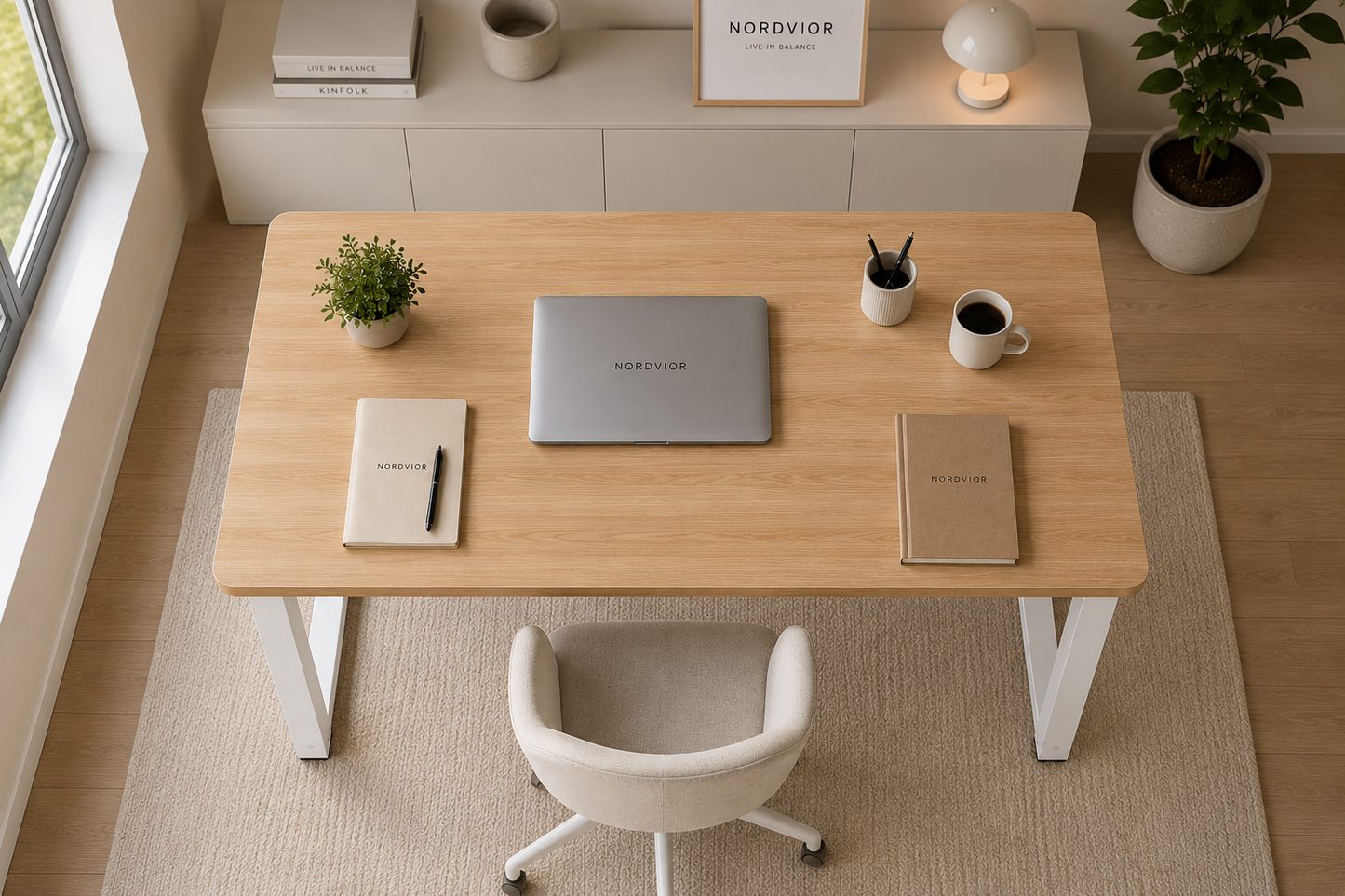 Scandinavian Desk Walnut