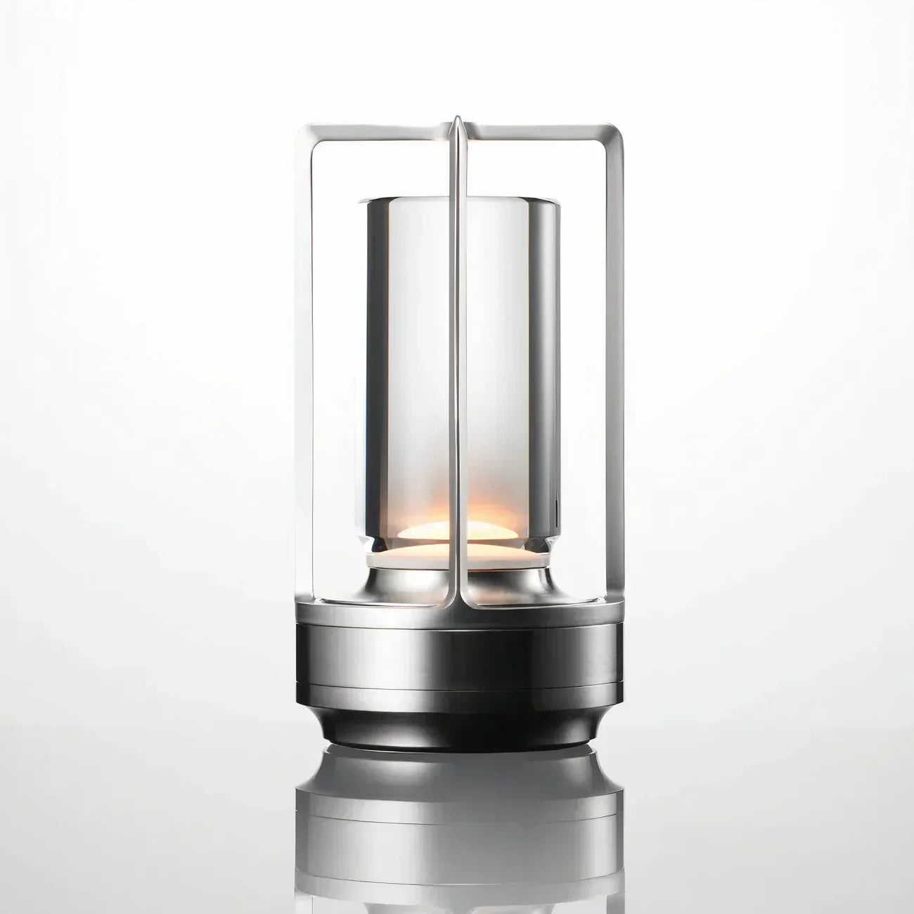 Modern LED table lamp - luxury design with colored glass