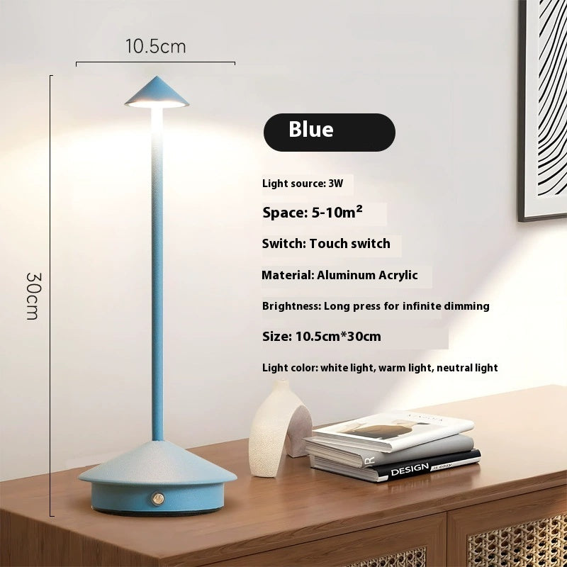 Luma Bar – Bezprzewodowa Lampa Stołowa LED z Regulacją Jasności