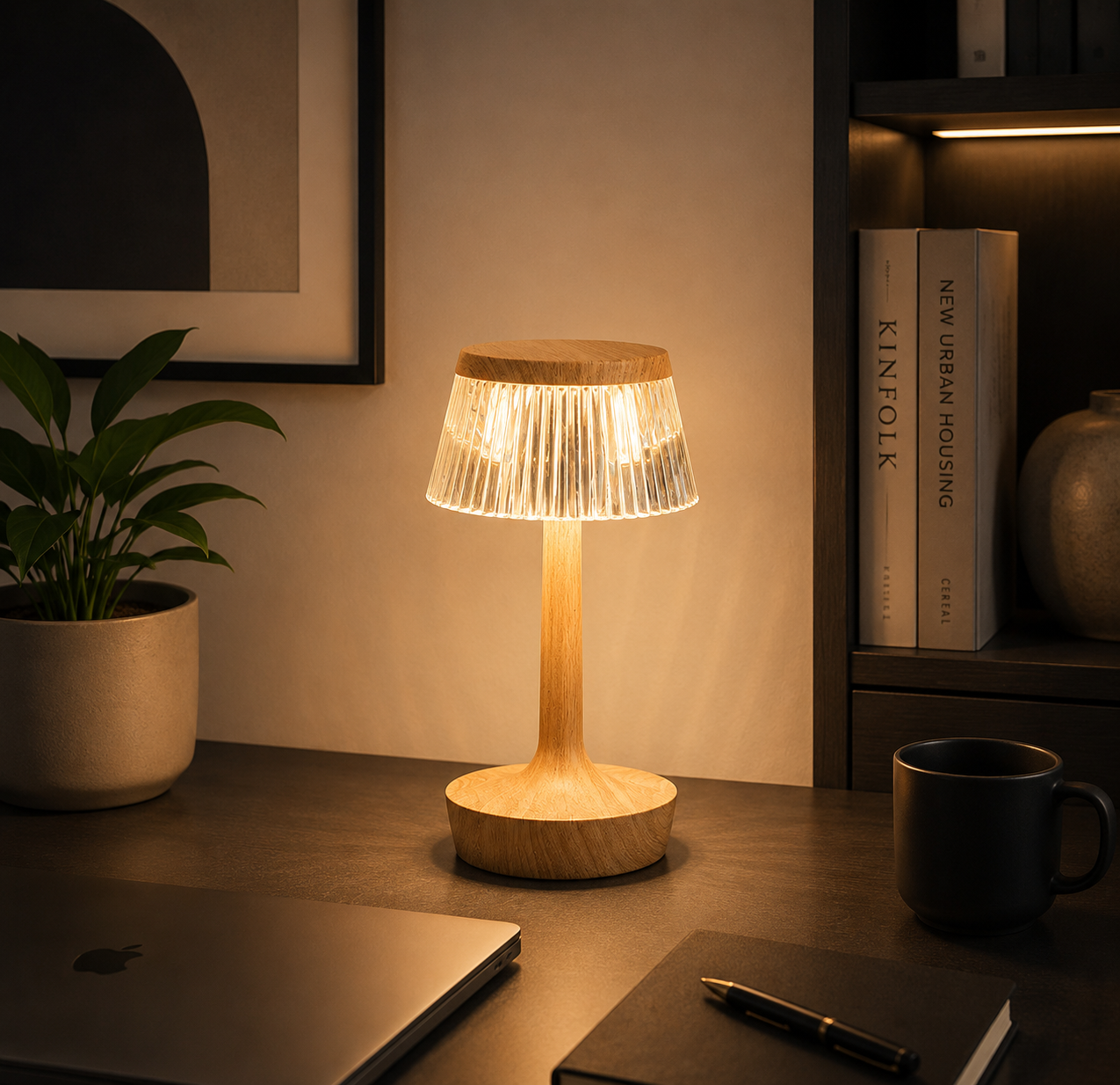 Krystal mushroom lamp