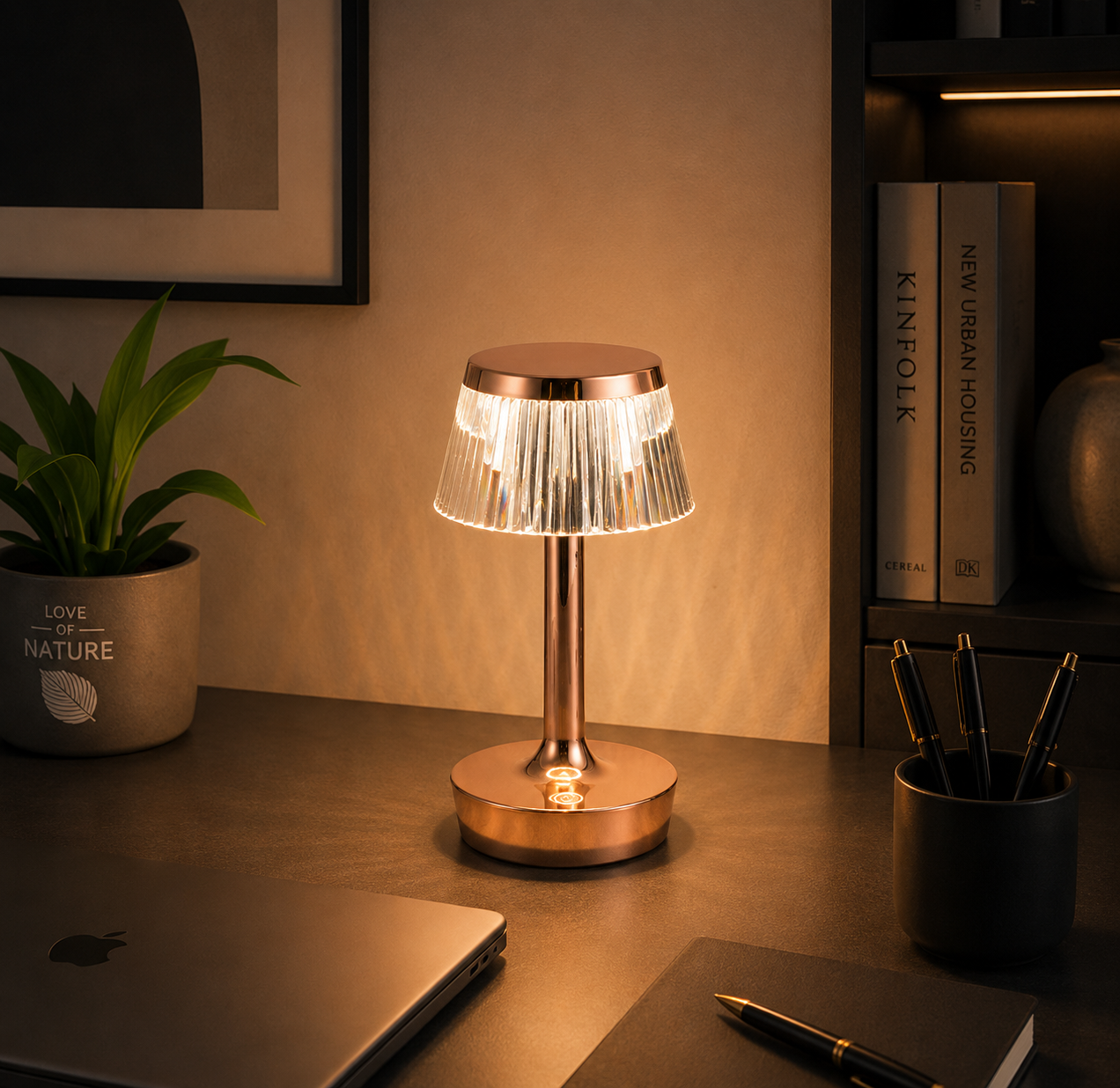 Krystal mushroom lamp