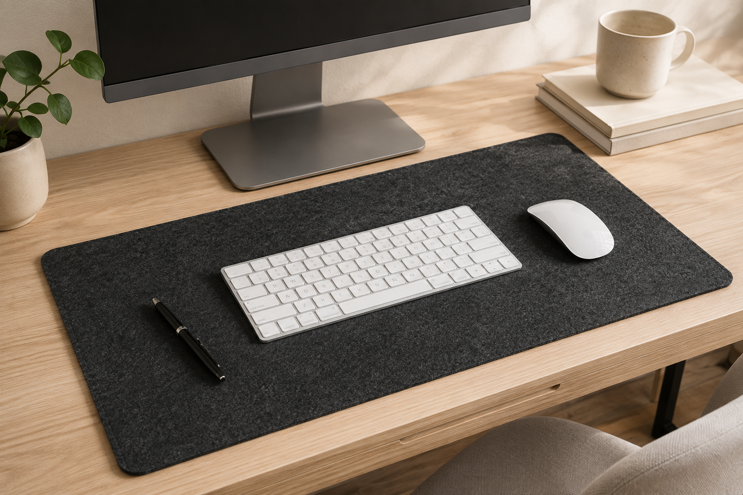 Felt desk mat
