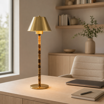Bamboo Glow Table Lamp – Warm lighting with natural elegance