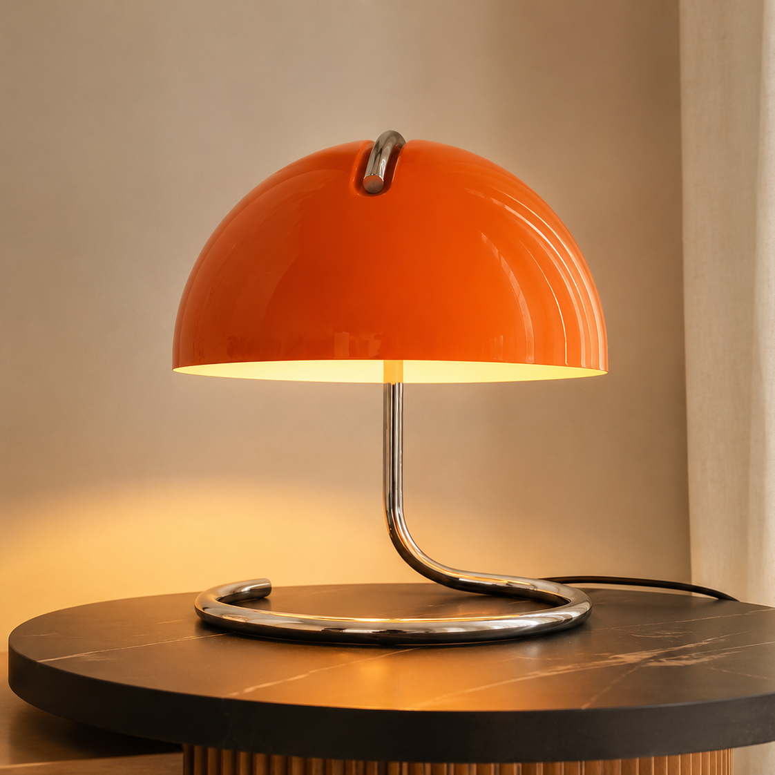 Nordvior Retro – metal nightstand lamp