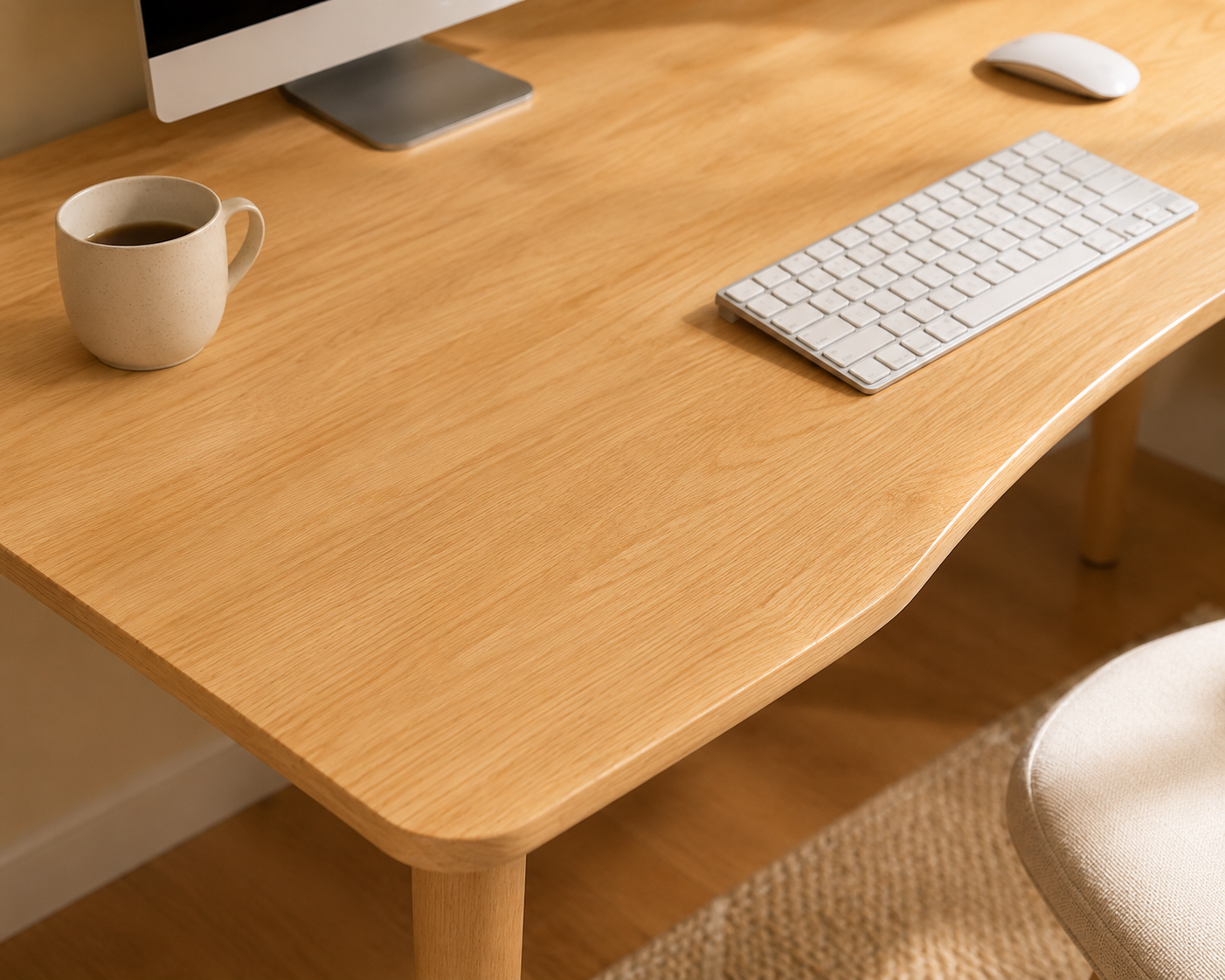 Compact Nordic desk