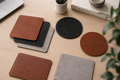 Leather mouse pad