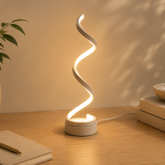 Minimalist LED Wave Lamp
