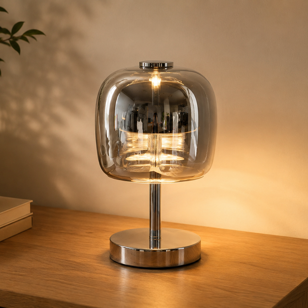 Modern glass table lamp