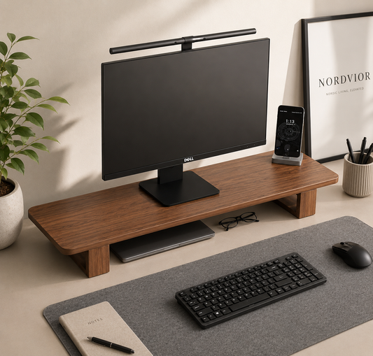 Premium Walnut Monitor Stand