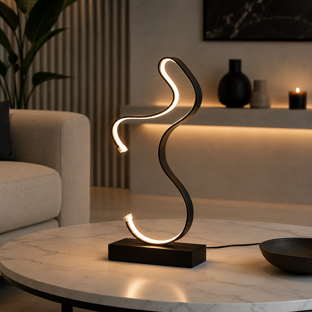 Spiral LED Lamp