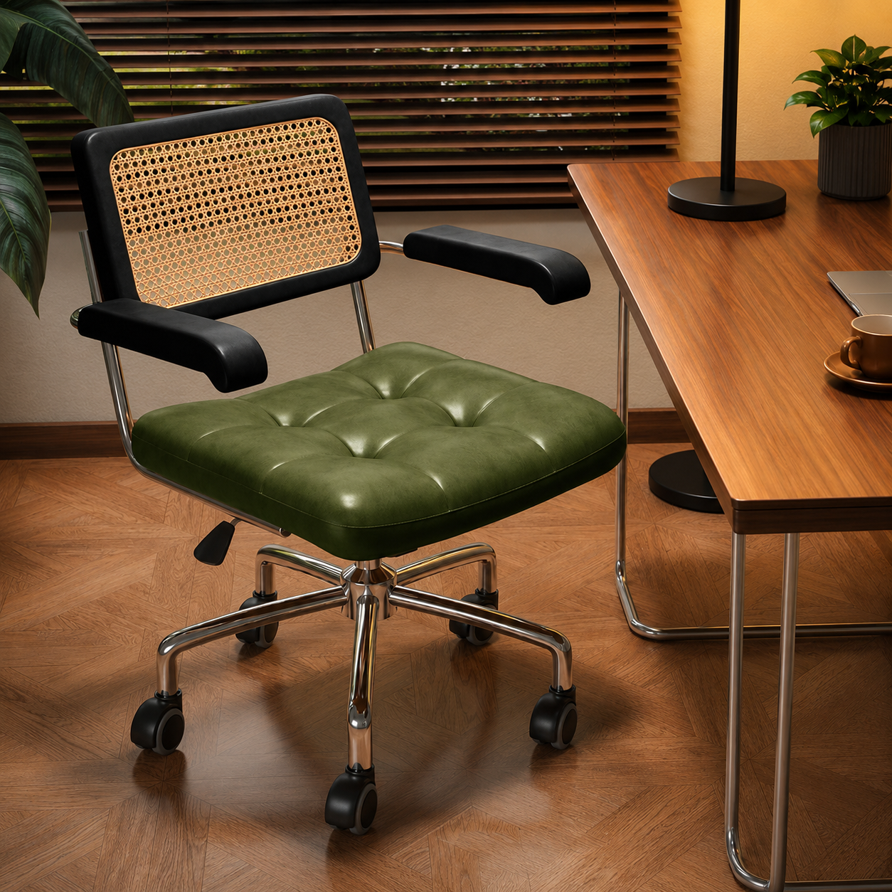 Adjustable swivel desk chair