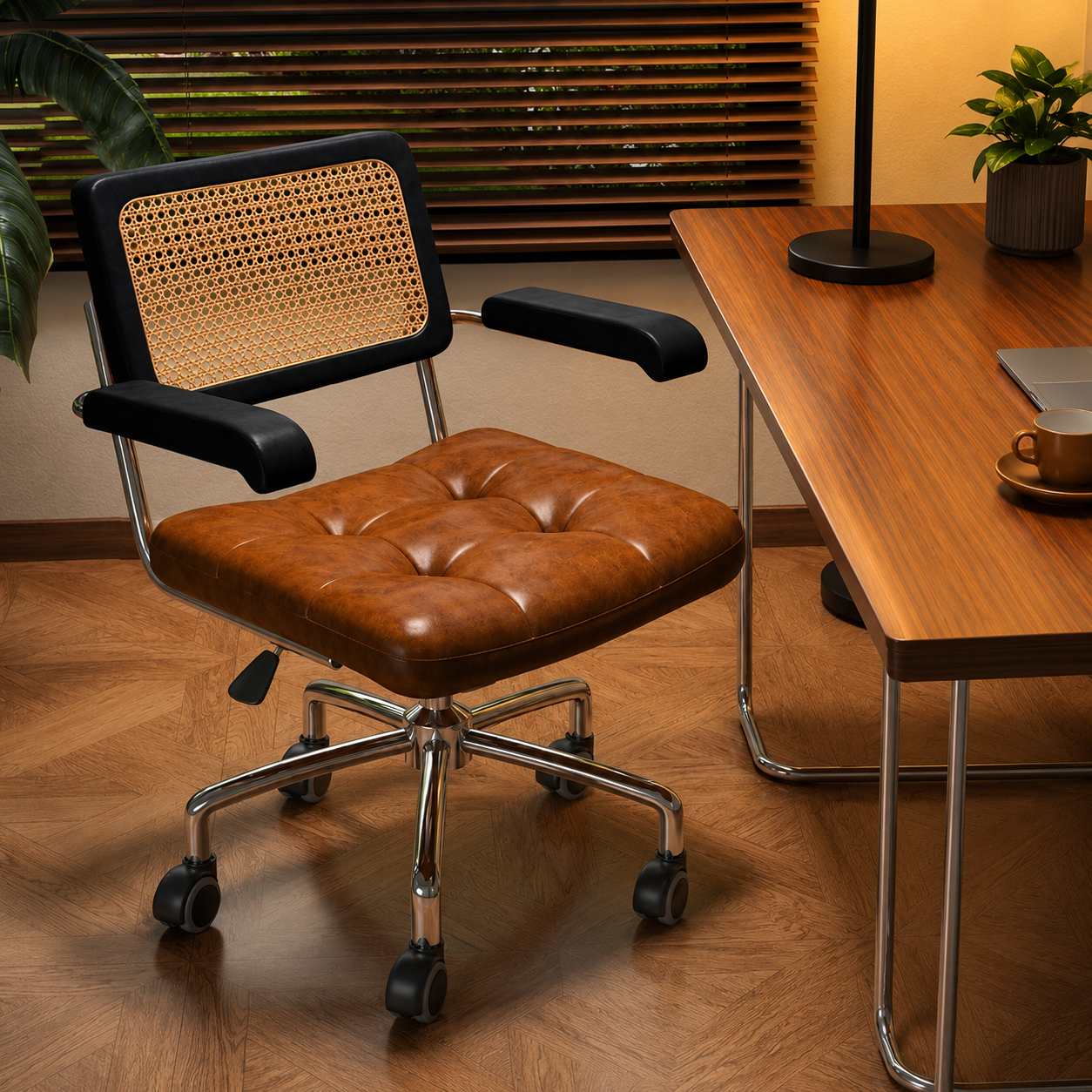 Adjustable swivel desk chair