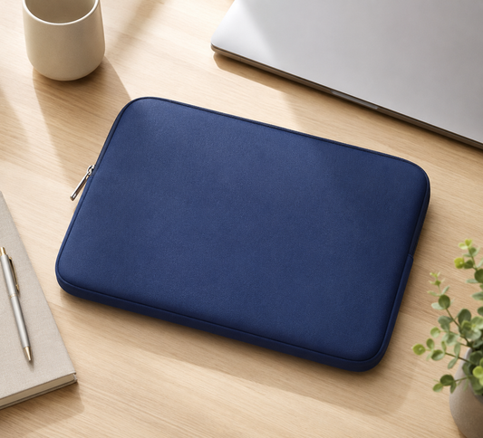 Lightweight laptop sleeve with zipper