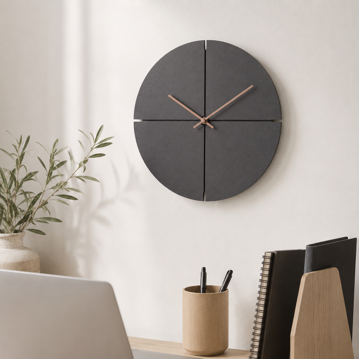 Scandinavian MDF Wall Clock