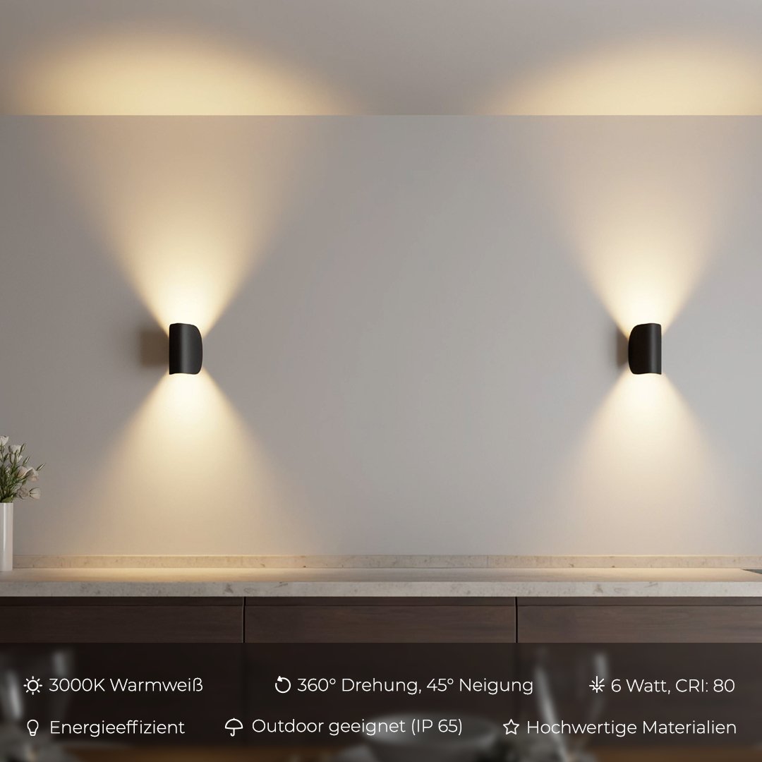 Leif – obrotowy kinkiet LED IP65