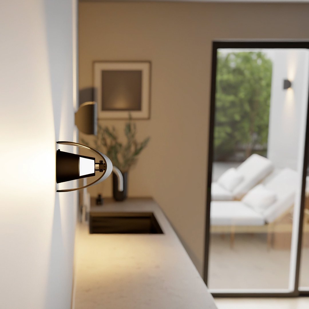 Leif – obrotowy kinkiet LED IP65