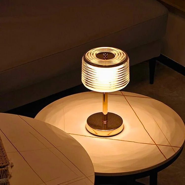 Gold LED Ring Table Lamp