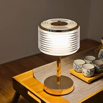 Gold LED Ring Table Lamp