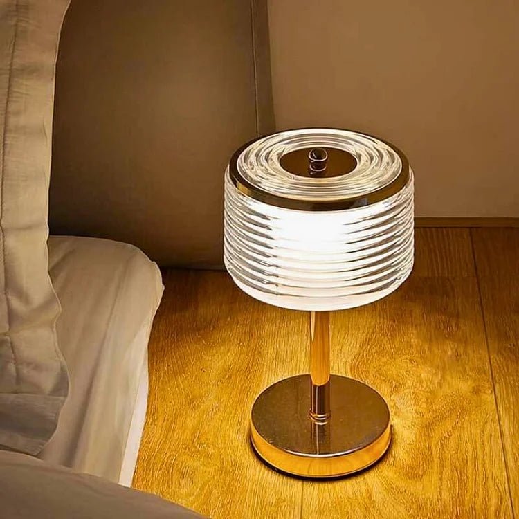 Gold LED Ring Table Lamp