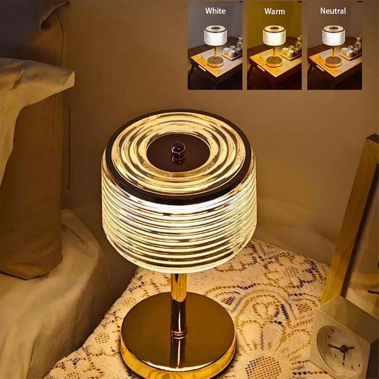 Gold LED Ring Table Lamp