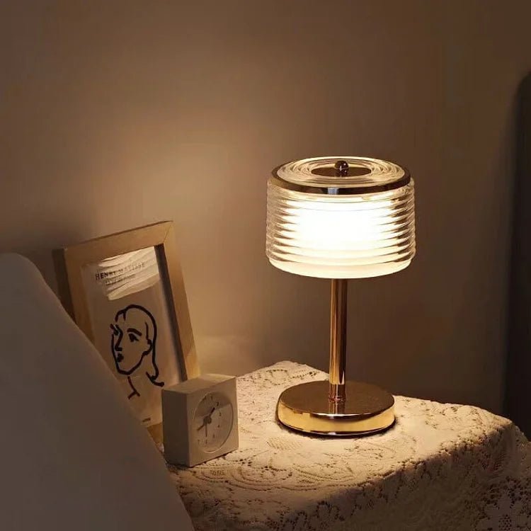 Gold LED Ring Table Lamp