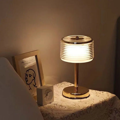 Gold LED Ring Table Lamp