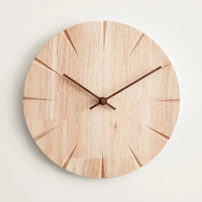 Wooden pendulum wall clock