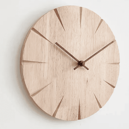 Wooden pendulum wall clock
