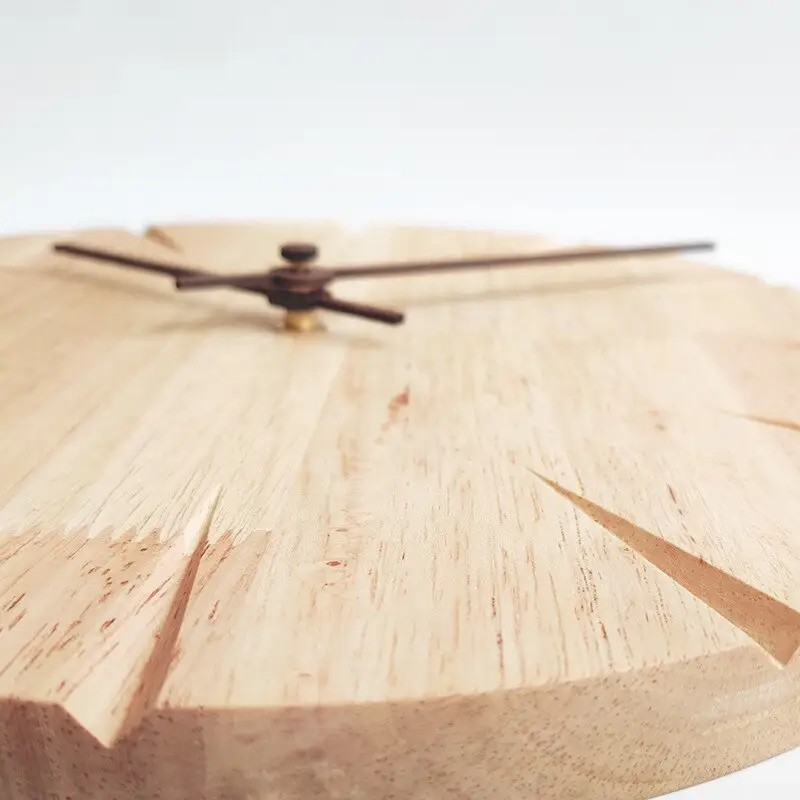 Wooden pendulum wall clock