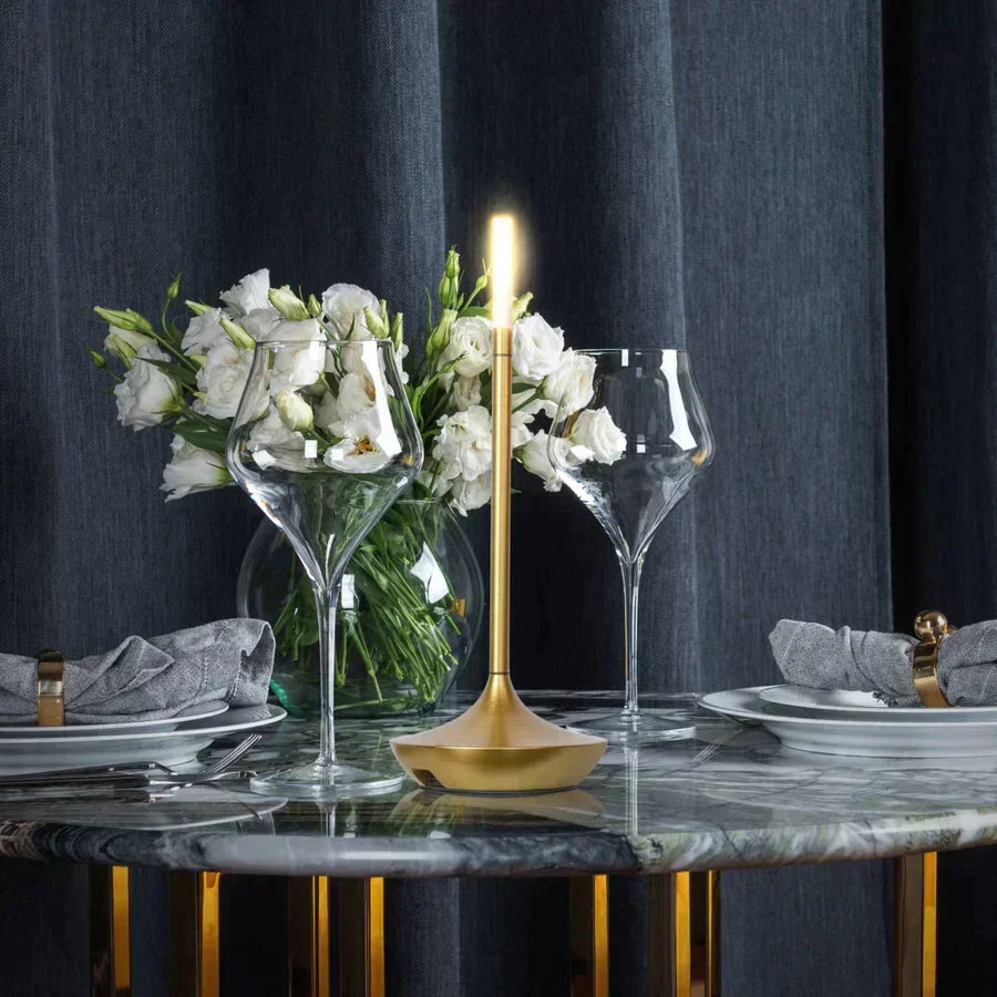 Minimalist LED Table Lamp – Modern Elegance Inspired by an Oil Lamp