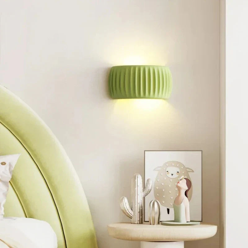 Ceramic LED wall light - modern decorative lighting with a soft glow