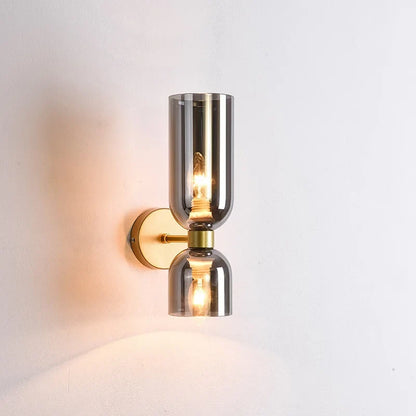 Aurum Smoke wall light with double illumination