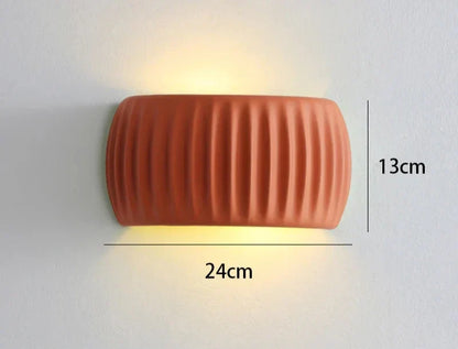 Ceramic LED wall light - modern decorative lighting with a soft glow