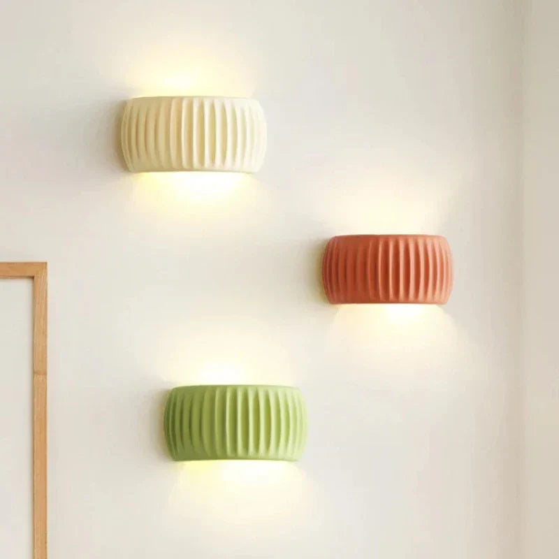 Ceramic LED wall light - modern decorative lighting with a soft glow