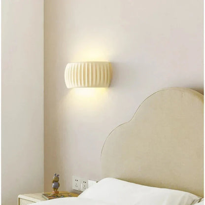 Ceramic LED wall light - modern decorative lighting with a soft glow