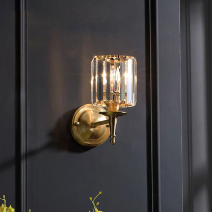 Crystal Glow Wall Lamp – exclusive elegance of crystal and gold