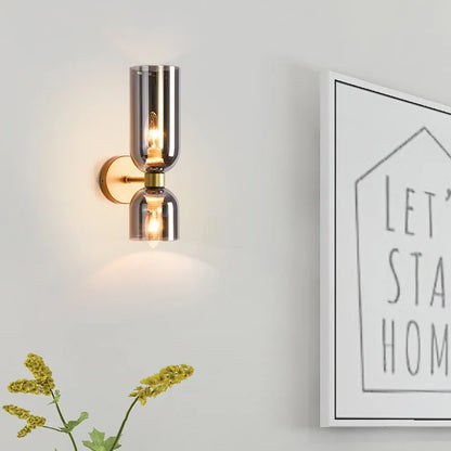 Aurum Smoke wall light with double illumination