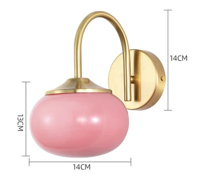 Nordic Globe Gold Wall Lamp