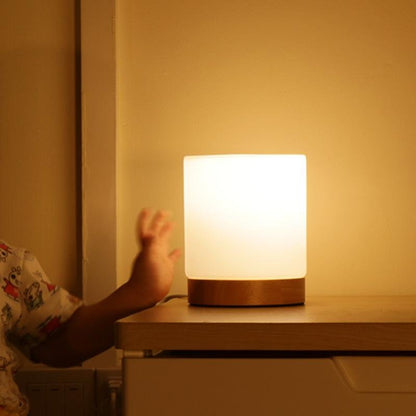 LumaTouch Mini – szklana lampa stołowa LED