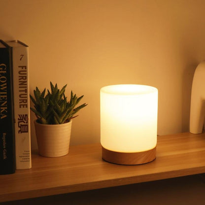 LumaTouch Mini – szklana lampa stołowa LED