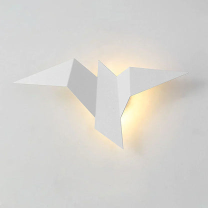 LED Wall Light Origami Bird – artistic light in a lightweight form