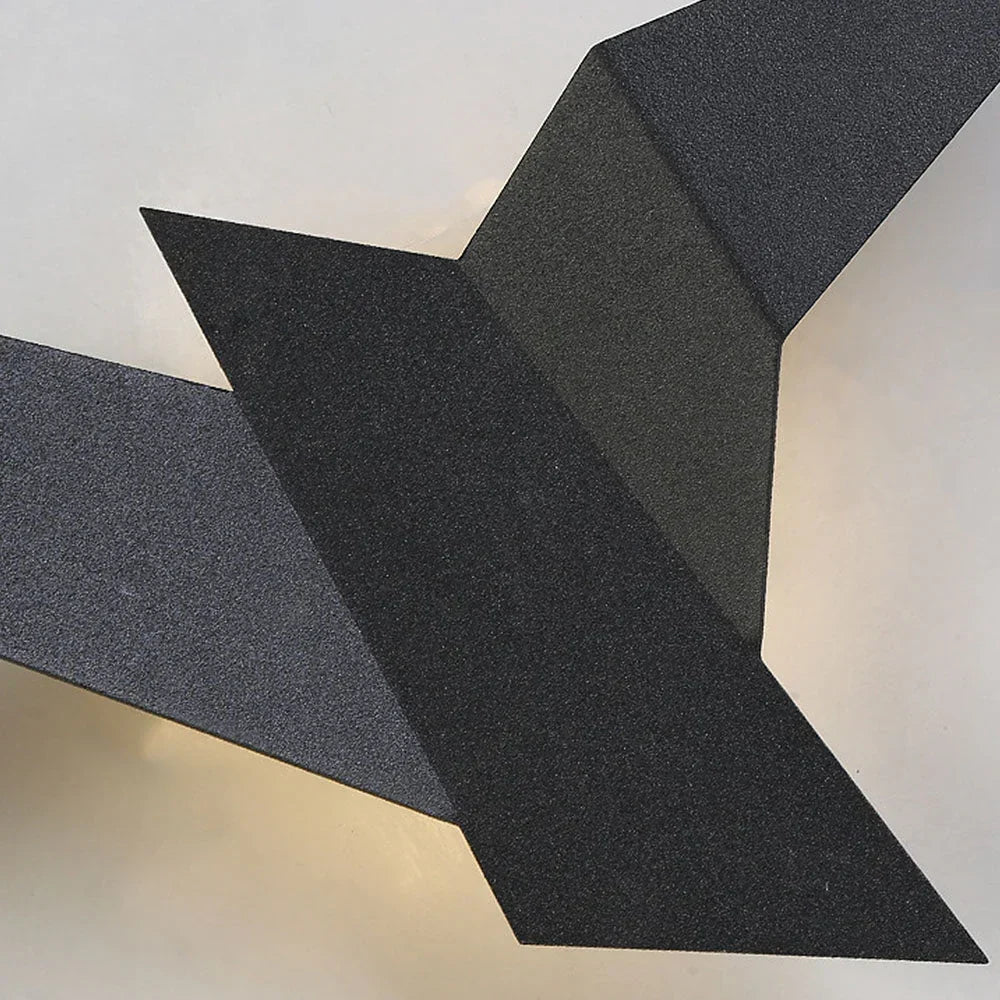 LED Wall Light Origami Bird – artistic light in a lightweight form