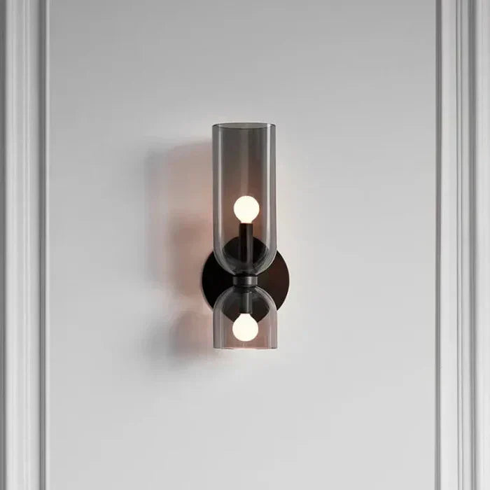 Aurum Smoke wall light with double illumination