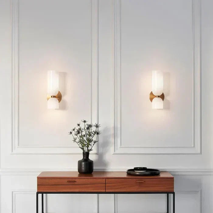Aurum Smoke wall light with double illumination