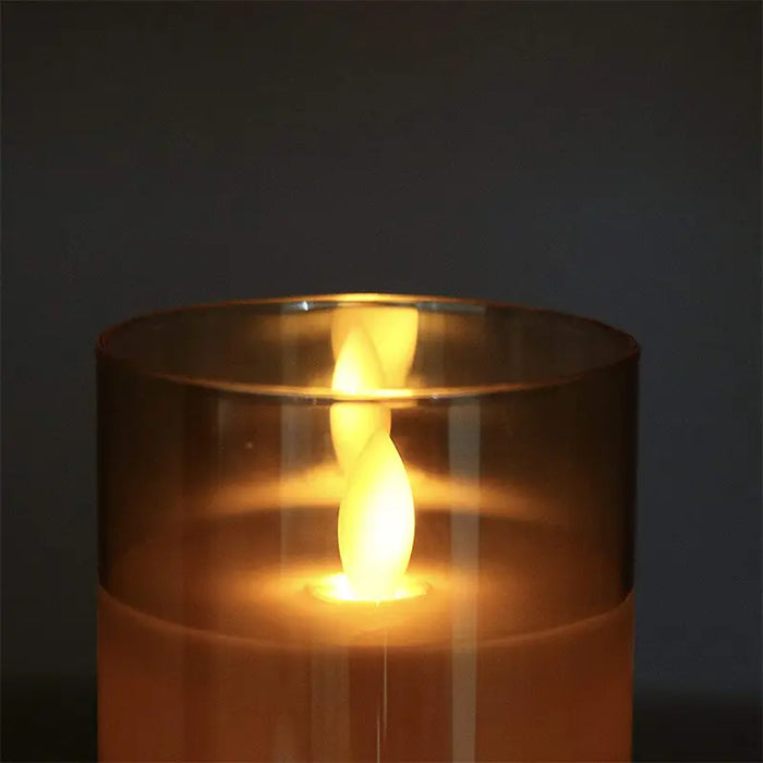 LumiFlame LED – a set of 3 elegant LED candles in a glass casing