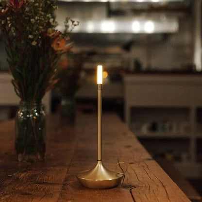 Minimalist LED Table Lamp – Modern Elegance Inspired by an Oil Lamp