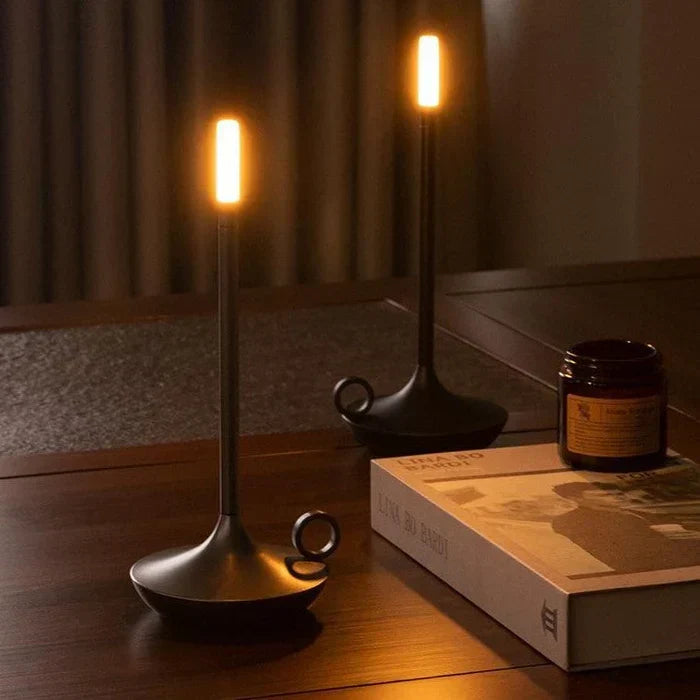 Minimalist LED Table Lamp – Modern Elegance Inspired by an Oil Lamp