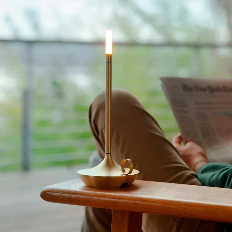 Minimalist LED Table Lamp – Modern Elegance Inspired by an Oil Lamp