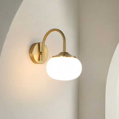 Nordic Globe Gold Wall Lamp