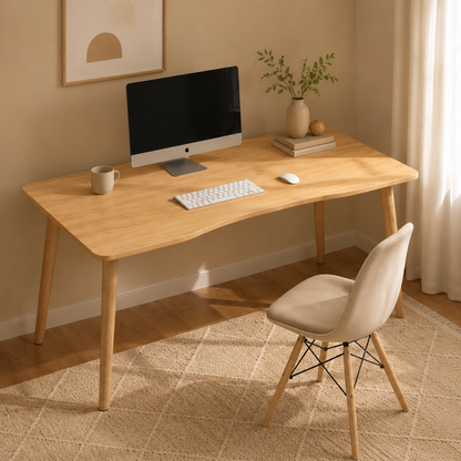 Compact Nordic desk